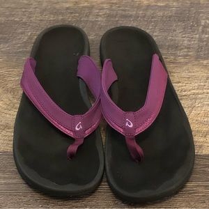 Olukai Ohana W Purple Band Slippers size11